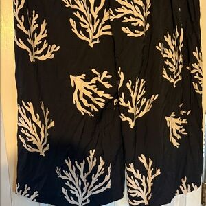 Ava & Viv Black and Cream Wide Leg Pants